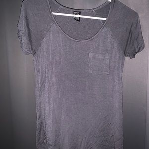 Soft gray pocket tee